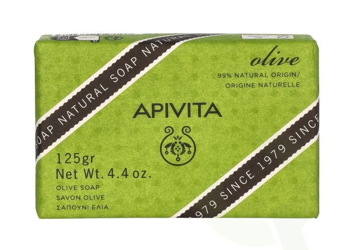Apivita Natural Soap 125 g Olive i gruppen SKØNHED & HELSE / Hudpleje / Kropspleje / Bad & brusecreme hos TP E-commerce Nordic AB (C62433)