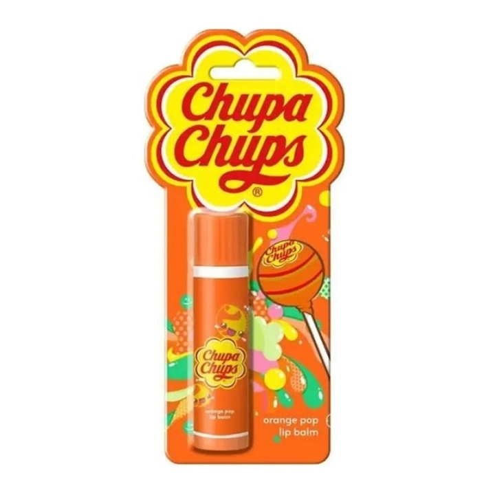 Lip Smacker Chupa Chups Lip Balm Juicy Orange i gruppen SKØNHED & HELSE / Makeup / Læber / Læbepomade hos TP E-commerce Nordic AB (C62485)