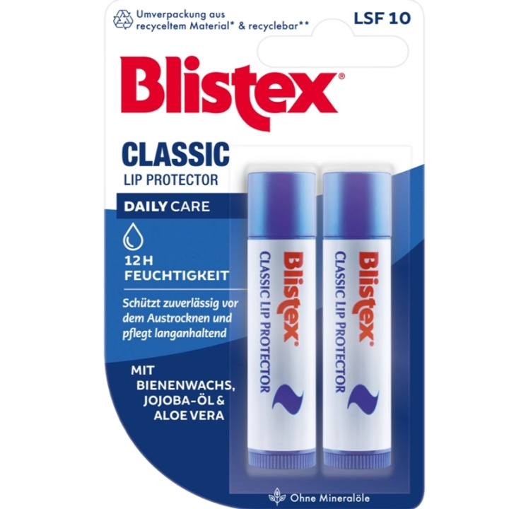 Blistex Lip Balm Classic 2x4g i gruppen SKØNHED & HELSE / Makeup / Læber / Læbepomade hos TP E-commerce Nordic AB (C62486)