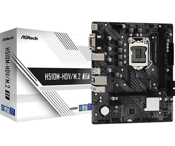 ASRock H510M-HDV/M.2 SE LGA1200 DDR4 i gruppen COMPUTERTILBEHØR / Computerkomponenter / Bundkort hos TP E-commerce Nordic AB (C62567)