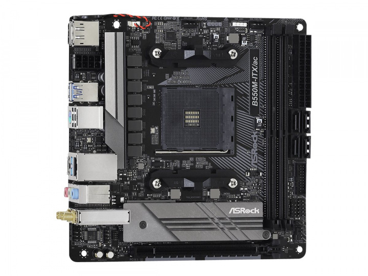 ASRock B550M-ITX/ac Mini ITX AM4 AMD B550 i gruppen COMPUTERTILBEHØR / Computerkomponenter / Bundkort hos TP E-commerce Nordic AB (C62632)