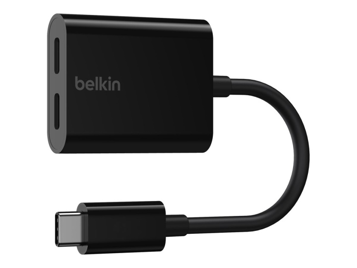 Belkin Connect Audio Charge USB-C til USB-C hovedtelefon/opladningsadapter 14m i gruppen COMPUTERTILBEHØR / Bærbare computere og tilbehør / Docking stationer hos TP E-commerce Nordic AB (C62710)