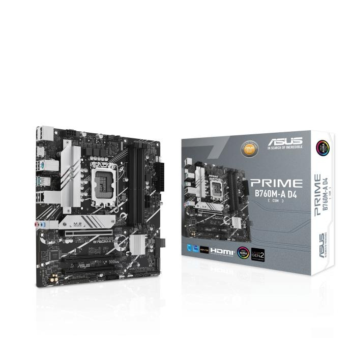 ASUS PRIME B760M-A D4-CSM i gruppen COMPUTERTILBEHØR / Computerkomponenter / Bundkort hos TP E-commerce Nordic AB (C62730)