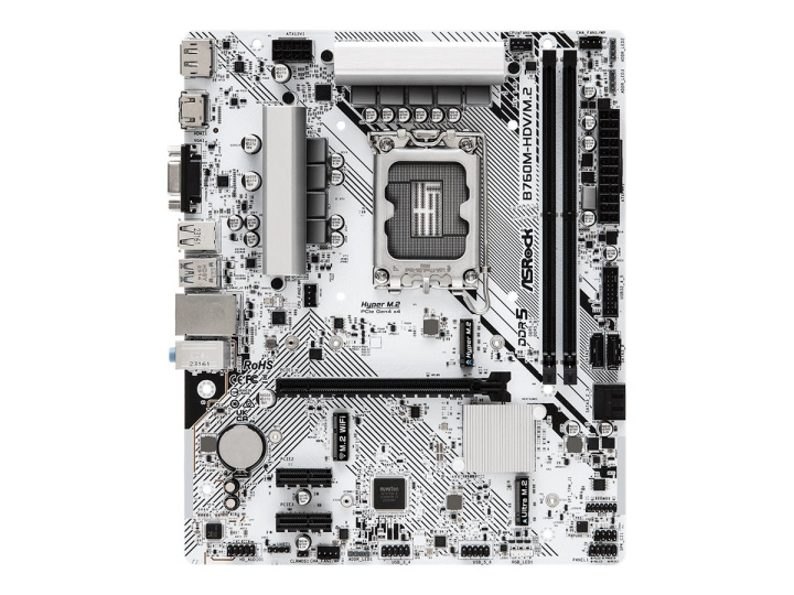 ASRock B760M-H/M.2 - mATX DDR5 LGA1700 i gruppen COMPUTERTILBEHØR / Computerkomponenter / Bundkort hos TP E-commerce Nordic AB (C62733)