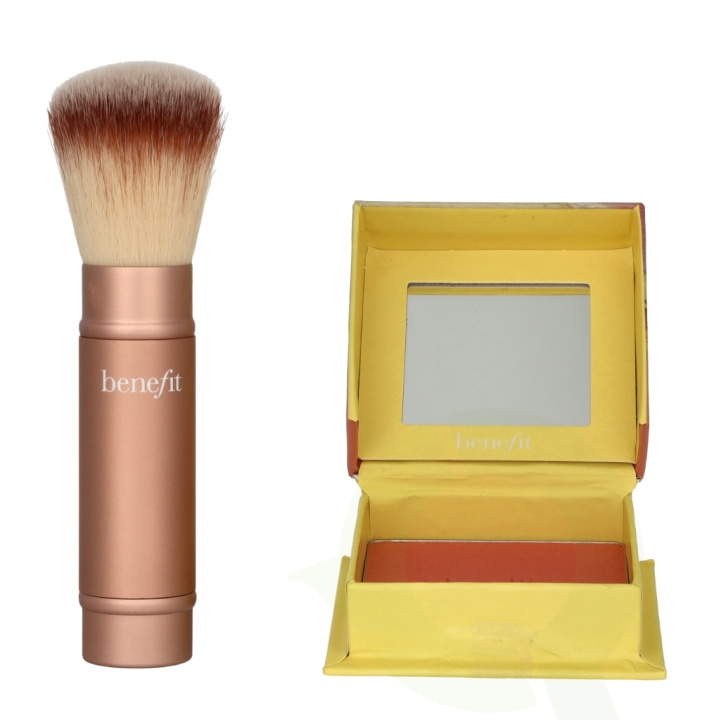 Benefit Cheek-End Getaway Set 6 g Shellie Blush 6gr/Multitasking Brush i gruppen SKØNHED & HELSE / Gaveæske / Gaveæske til hende hos TP E-commerce Nordic AB (C62973)