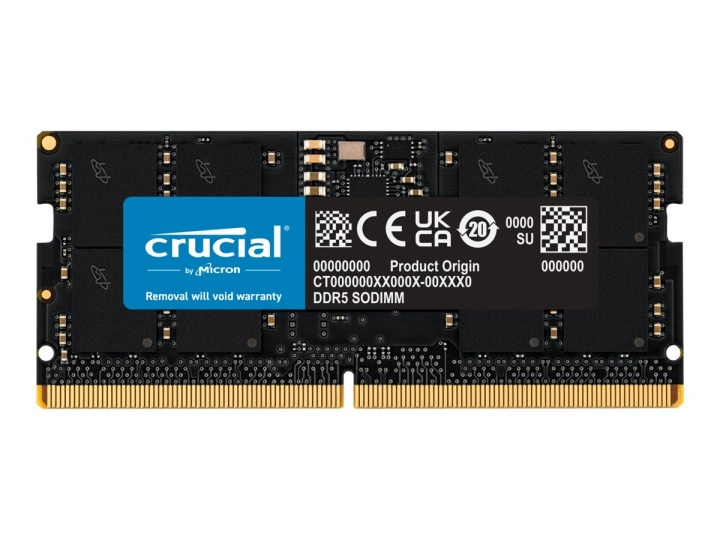 Crucial DDR5 16GB 4800MHz CL40 Ikke-ECC SO-DIMM 262-PIN i gruppen COMPUTERTILBEHØR / Computerkomponenter / RAM-hukommelse / DDR5 hos TP E-commerce Nordic AB (C63023)