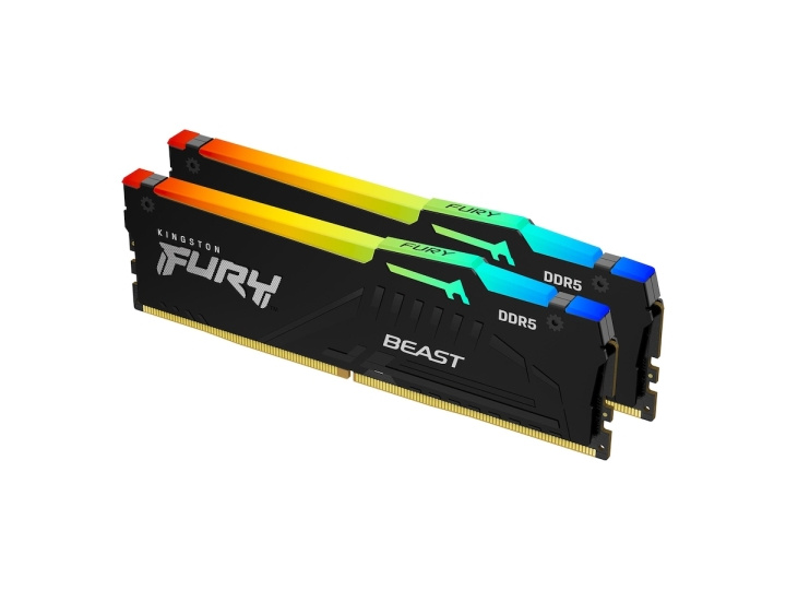 Kingston Fury Beast RGB KF556C36BBEAK2-32 32GB (16GB x2) DDR5 5600MT/s Non ECC DIMM i gruppen COMPUTERTILBEHØR / Computerkomponenter / RAM-hukommelse / DDR5 hos TP E-commerce Nordic AB (C63048)