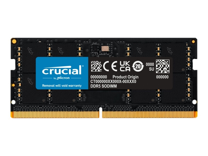 Crucial DDR5 32GB 5600MHz CL46 Ikke-ECC SO-DIMM 262-PIN i gruppen COMPUTERTILBEHØR / Computerkomponenter / RAM-hukommelse / DDR5 hos TP E-commerce Nordic AB (C63071)