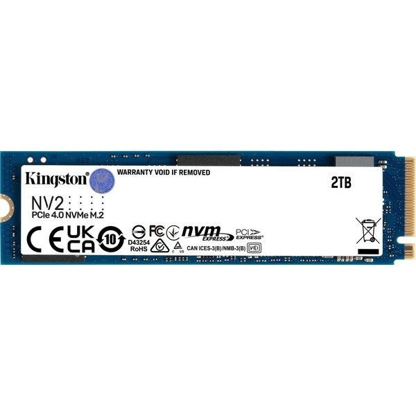 Kingston 2 TB SSD Kingston NV2 M.2 2280 PCIe 4.0 NVMe [R3500/W2800] i gruppen COMPUTERTILBEHØR / Computerkomponenter / Harddiske / SSD hos TP E-commerce Nordic AB (C63183)