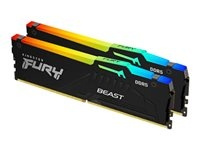 Kingston FURY Beast DDR5 16GB kit 5200MHz CL40 On-die ECC i gruppen COMPUTERTILBEHØR / Computerkomponenter / RAM-hukommelse / DDR5 hos TP E-commerce Nordic AB (C63229)