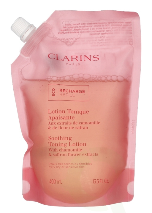 Clarins Soothing Toning Lotion Eco Refill 400 ml i gruppen SKØNHED & HELSE / Hudpleje / Ansigt / Rengøring hos TP E-commerce Nordic AB (C63456)