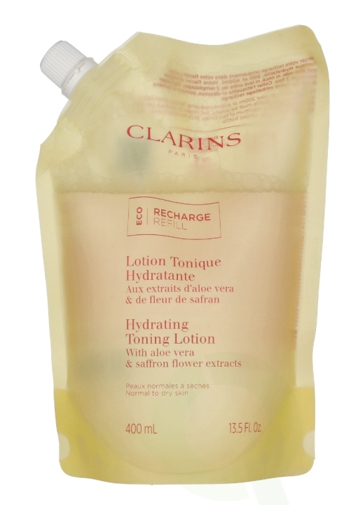 Clarins Hydrating Toning Lotion Eco Refill 400 ml i gruppen SKØNHED & HELSE / Hudpleje / Ansigt / Rengøring hos TP E-commerce Nordic AB (C63458)