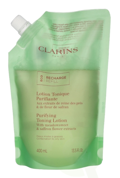 Clarins Purifying Toning Lotion Eco Refill 400 ml i gruppen SKØNHED & HELSE / Hudpleje / Ansigt / Rengøring hos TP E-commerce Nordic AB (C63459)