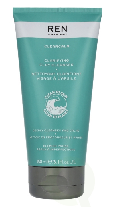 REN Clearcalm 3 Clarifying Clay Cleanser 150 ml i gruppen SKØNHED & HELSE / Hudpleje / Ansigt / Rengøring hos TP E-commerce Nordic AB (C63893)