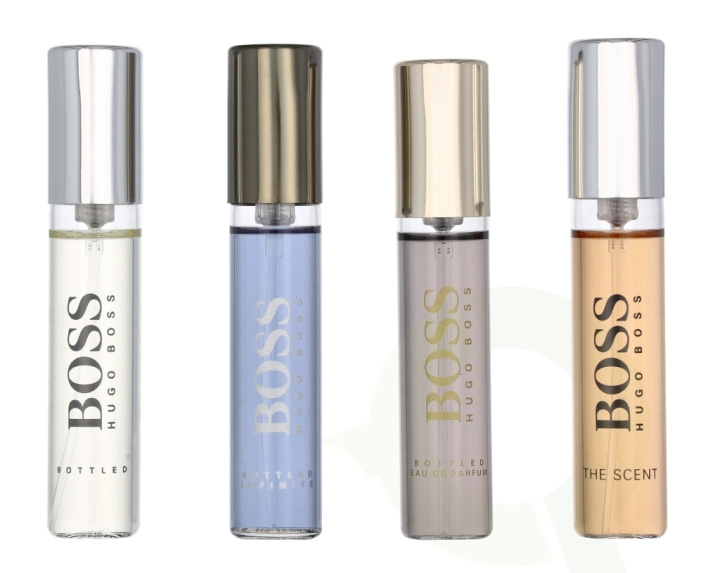 Hugo Boss Miniatures Set 40 ml 4x10ml - Bottled Edt 10ml/Bottled Edp 10ml/Infinite Edp 10ml/The Scent Him Edt 10ml i gruppen SKØNHED & HELSE / Duft & Parfume / Parfume / Parfume til ham hos TP E-commerce Nordic AB (C63903)