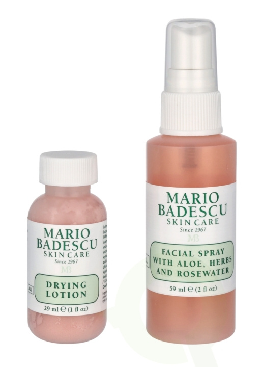 Mario Badescu Grab And Go Set 88 ml Drying Lotion 29ml/Facial Spray 59ml i gruppen SKØNHED & HELSE / Hudpleje / Ansigt / Dagcreme hos TP E-commerce Nordic AB (C63931)