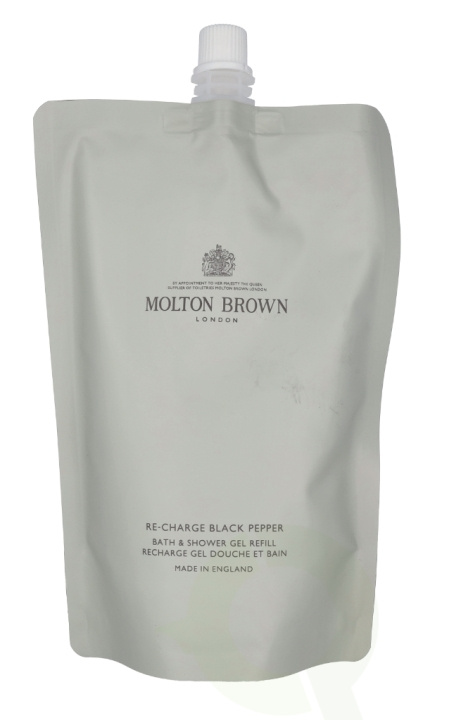 Molton Brown M.Brown Re-Charge Black Pepper Bath & Shower Gel - Refill 400 ml i gruppen SKØNHED & HELSE / Hudpleje / Kropspleje / Bad & brusecreme hos TP E-commerce Nordic AB (C63986)