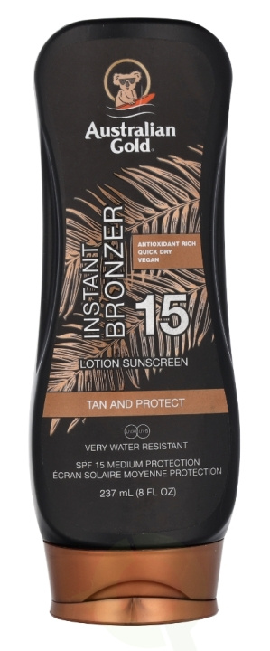 Australian Gold Lotion With Instant Bronzer SPF15 237 ml i gruppen SKØNHED & HELSE / Hudpleje / Tanning / Solbeskyttelse hos TP E-commerce Nordic AB (C64352)