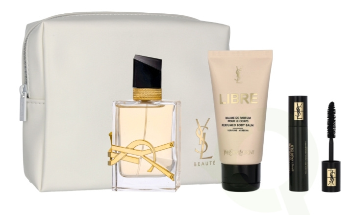 Yves Saint Laurent YSL Libre Giftset 102 ml Edp Spray Refillable 50ml/Body Balm 50ml/Mascara 2ml/Pouch i gruppen SKØNHED & HELSE / Gaveæske / Gaveæske til hende hos TP E-commerce Nordic AB (C64360)