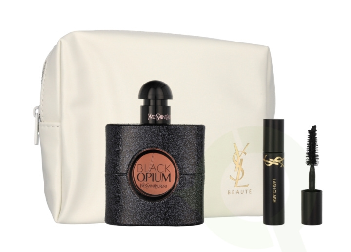 Yves Saint Laurent YSL Black Opium Giftset 52 ml Edp Spray 50ml/Mini Mascara 2ml/Pouch i gruppen SKØNHED & HELSE / Gaveæske / Gaveæske til hende hos TP E-commerce Nordic AB (C64370)