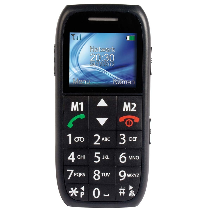 Fysic FM-7500 Enkel mobiltelefon til seniorer med SOS-panikknap sort i gruppen SMARTPHONES & TABLETS / Mobiltelefoner & smartphones hos TP E-commerce Nordic AB (C64477)