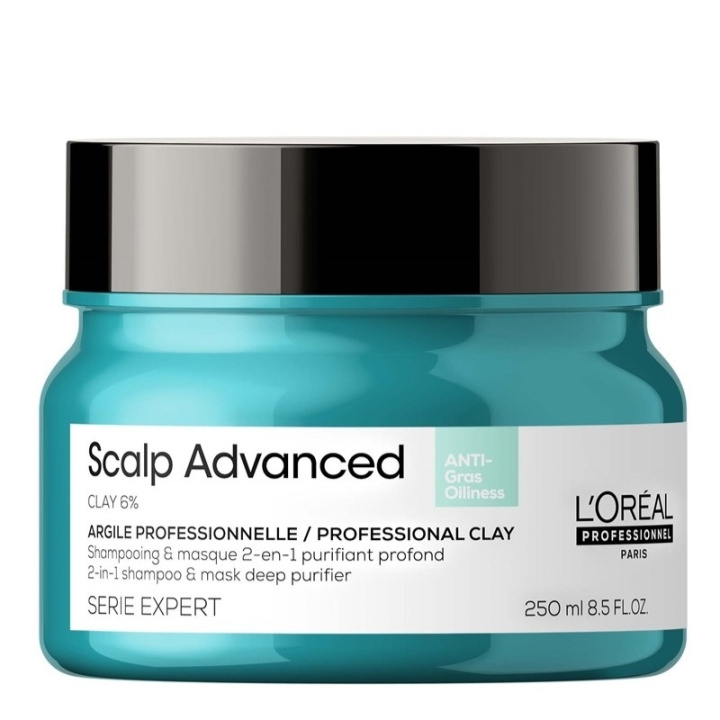 L\'ORÉAL PARIS L\'Oreal Professionnel Serie Expert Scalp Advanced Anti-Oiliness 2-in-1 Deep Purifier Clay Mask 250ml i gruppen SKØNHED & HELSE / Hår og styling / Hårpleje / Hårmaske hos TP E-commerce Nordic AB (C64572)