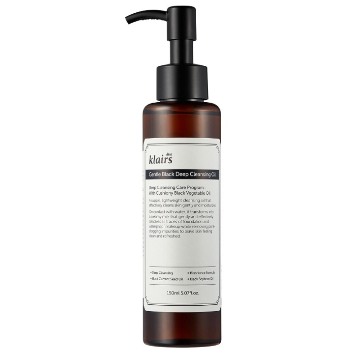 Klairs Gentle Black Deep Cleansing Oil 150ml i gruppen SKØNHED & HELSE / Hudpleje / Ansigt / Ansigtsolie hos TP E-commerce Nordic AB (C64582)