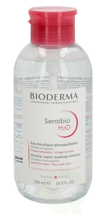 Bioderma Sensibio H2O Make-Up Removing Miceller Solution 500 ml With Pump i gruppen SKØNHED & HELSE / Hudpleje / Ansigt / Rengøring hos TP E-commerce Nordic AB (C64679)