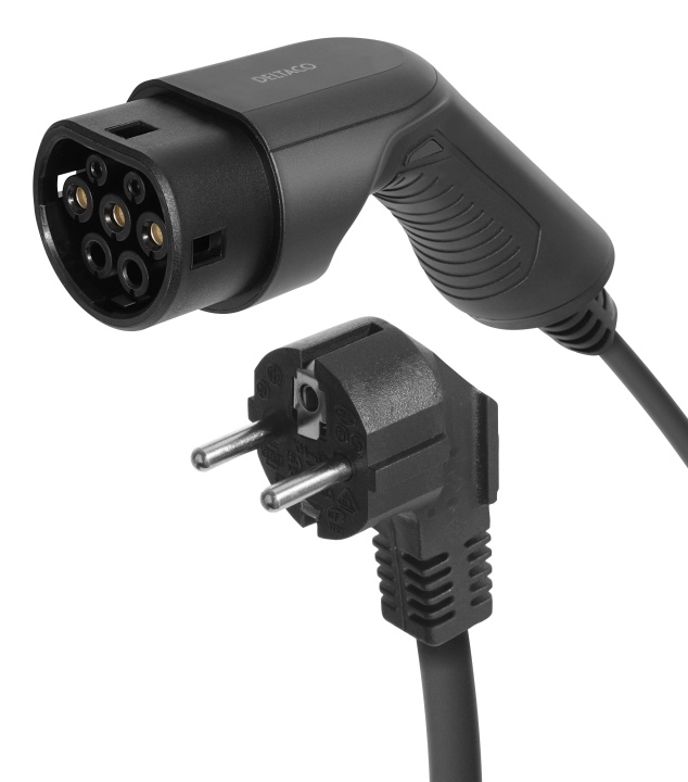 DELTACO e-Charge, cable Mode2, Schuko - type 2, 6A, 1,5+4M i gruppen BIL / Ladekabler og ladebokse til elbil hos TP E-commerce Nordic AB (C64712)