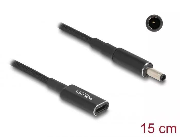 DeLOCK Laptop Charging Cable USB Type-C to Dell 4.5 x 3.0mm 15 cm i gruppen COMPUTERTILBEHØR / Bærbare computere og tilbehør / Oplader / Opladere til laptops / Universal hos TP E-commerce Nordic AB (C64745)