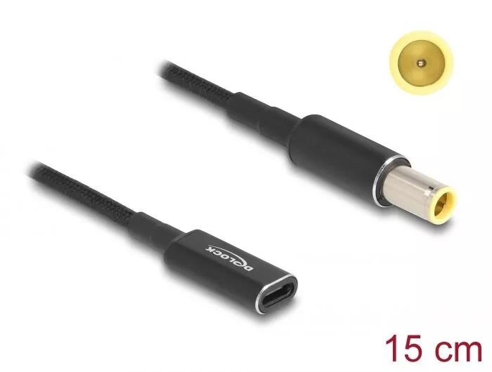 DeLOCK Laptop Charging Cable USB Type-C to IBM 7.9 x 5.5 mm 15 cm i gruppen COMPUTERTILBEHØR / Bærbare computere og tilbehør / Oplader / Opladere til laptops / Universal hos TP E-commerce Nordic AB (C64749)