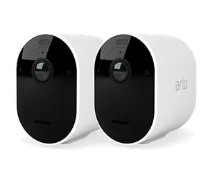 Arlo Pro 5 Spotlight security camera with 2x camera kit, white i gruppen HJEM, HUS & HAVE / Alarm, Sikkerhed & Overvågning / Overvågningskameraer / Digital (netværk) / Udendørs kameraer hos TP E-commerce Nordic AB (C64760)