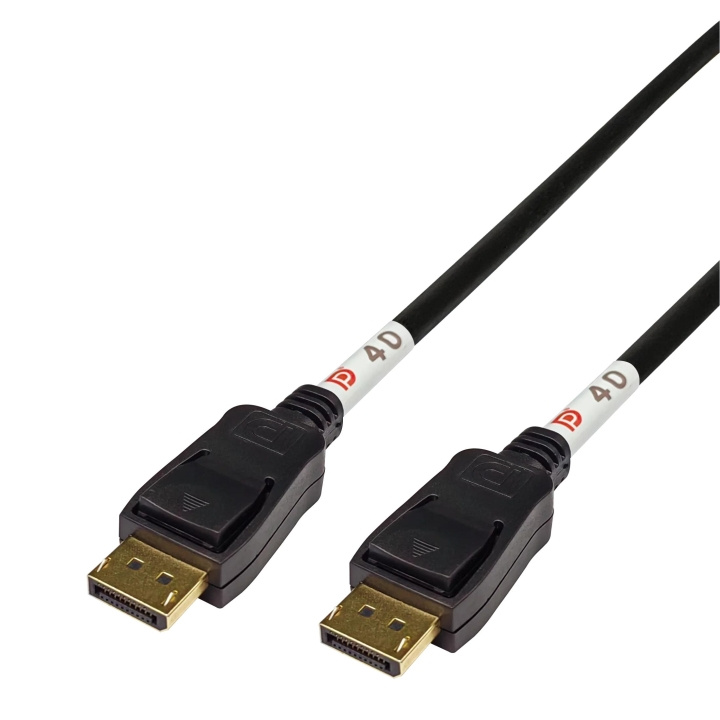 DELTACO DisplayPort cable, DP 2.1, DP40, 0,5m i gruppen COMPUTERTILBEHØR / Kabler og adaptere / DisplayPort / Kabler hos TP E-commerce Nordic AB (C64764)