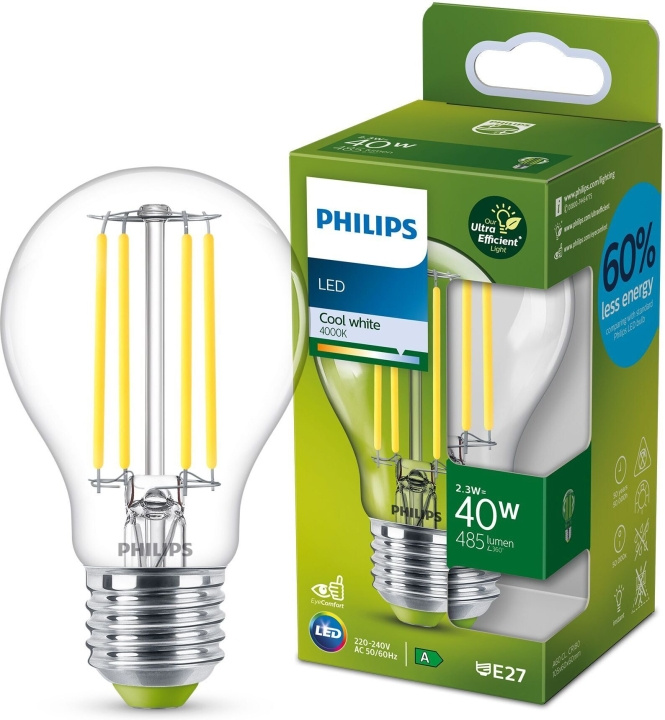 Philips Ultra Efficient LED-lampa, E27, 4000K, 485 lm i gruppen HJEMMEELEKTRONIK / Lys / LED lamper hos TP E-commerce Nordic AB (C64853)