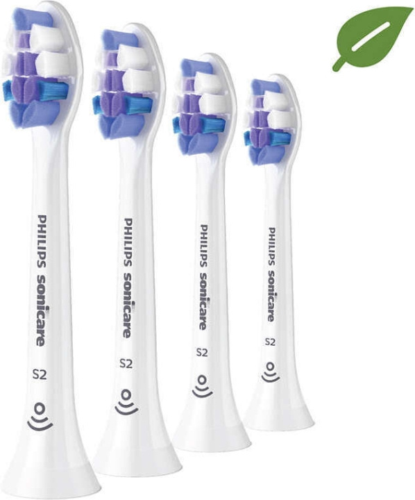 Philips Sonicare S2 Sensitive HX6054/10 Borsthuvud, 4 st. i gruppen SKØNHED & HELSE / Oral pleje / Tilbehør til elektriske tandbørster hos TP E-commerce Nordic AB (C64884)