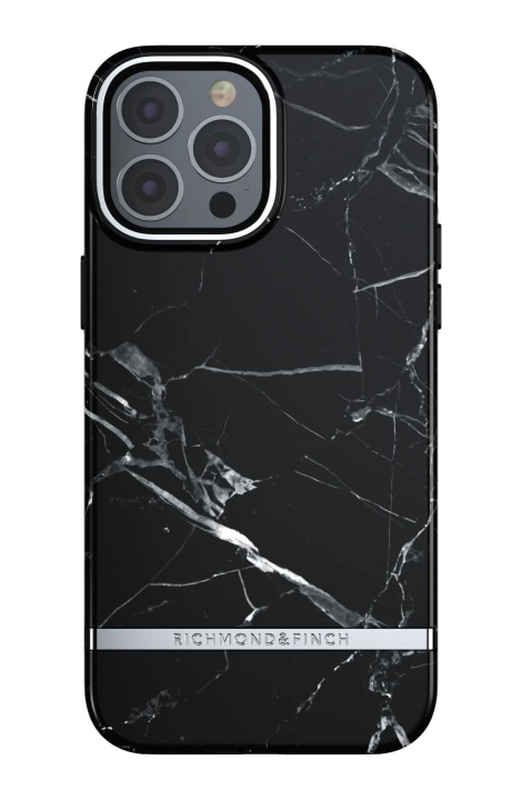 Richmond & Finch iPhone 13 Pro Max Freedom Case, Black Marble i gruppen SMARTPHONES & TABLETS / Mobil Beskyttelse / Apple / iPhone 13 Pro Max / Cover hos TP E-commerce Nordic AB (C64912)