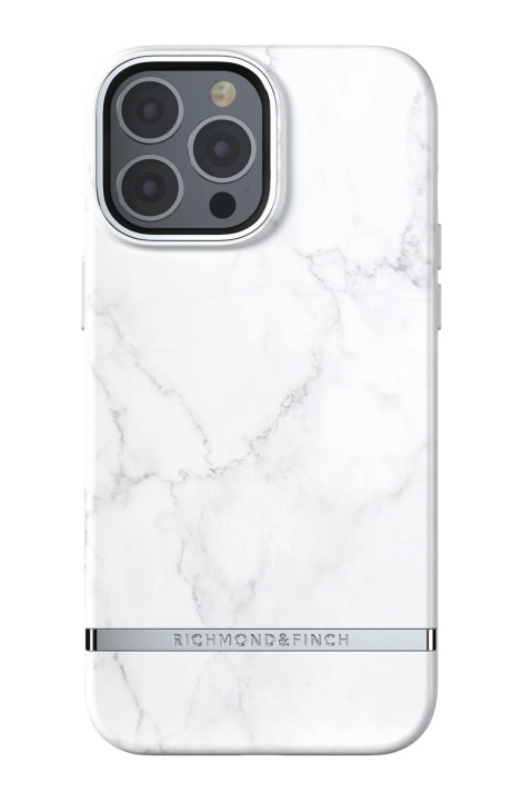 Richmond & Finch iPhone 13 Pro Max Freedom-etui, hvid marmor i gruppen SMARTPHONES & TABLETS / Mobil Beskyttelse / Apple / iPhone 13 Pro Max / Cover hos TP E-commerce Nordic AB (C64914)