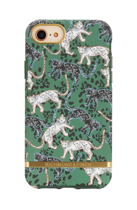 Richmond & Finch iPhone 7/8/SE2 Case, Green Leopard i gruppen SMARTPHONES & TABLETS / Mobil Beskyttelse / Apple / iPhone SE (2nd gen & 3rd gen) / Cover hos TP E-commerce Nordic AB (C64920)