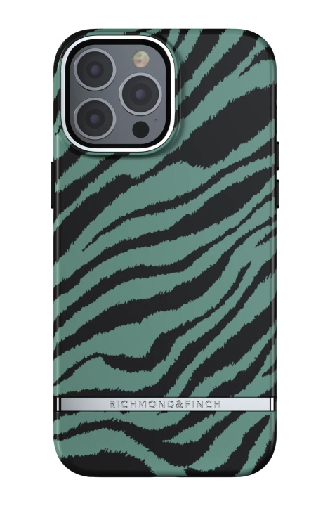 Richmond & Finch iPhone 13 Pro Max Freedom Case, Emerald Zebra i gruppen SMARTPHONES & TABLETS / Mobil Beskyttelse / Apple / iPhone 13 Pro Max / Cover hos TP E-commerce Nordic AB (C64934)