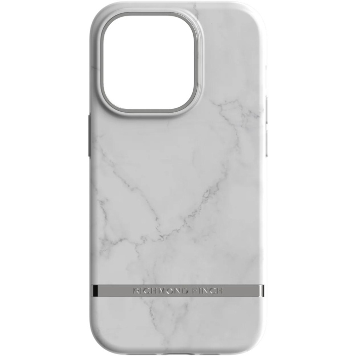 Richmond & Finch iPhone 14 Pro case, White Marble i gruppen SMARTPHONES & TABLETS / Mobil Beskyttelse / Apple / iPhone 14 hos TP E-commerce Nordic AB (C64954)