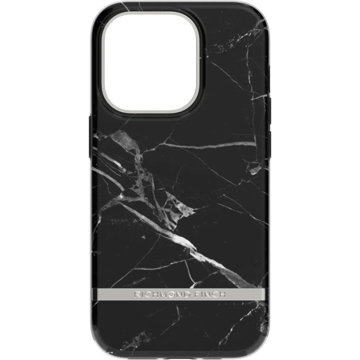 Richmond & Finch iPhone 14 Pro-etui, sort marmor i gruppen SMARTPHONES & TABLETS / Mobil Beskyttelse / Apple / iPhone 14 hos TP E-commerce Nordic AB (C64957)