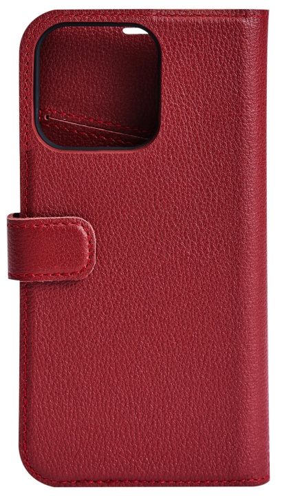 Essentials iPhone 13 Mini leather wallet, detachable, Red i gruppen SMARTPHONES & TABLETS / Mobil Beskyttelse / Apple / iPhone 13 Mini hos TP E-commerce Nordic AB (C65007)