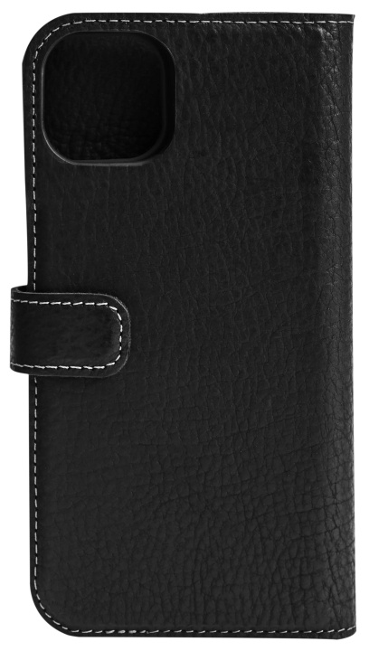 Essentials iPhone 13 leather wallet, detachable, Black i gruppen SMARTPHONES & TABLETS / Mobil Beskyttelse / Apple / iPhone 13 hos TP E-commerce Nordic AB (C65009)