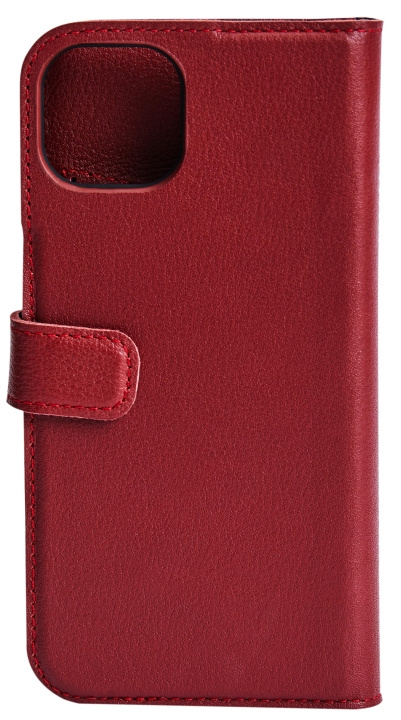 Essentials iPhone 13 leather wallet, detachable, Red i gruppen SMARTPHONES & TABLETS / Mobil Beskyttelse / Apple / iPhone 13 hos TP E-commerce Nordic AB (C65010)