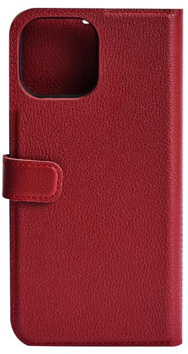 Essentials iPhone 13 Pro Max leather wallet, detachable, Red i gruppen SMARTPHONES & TABLETS / Mobil Beskyttelse / Apple / iPhone 13 Pro Max hos TP E-commerce Nordic AB (C65015)