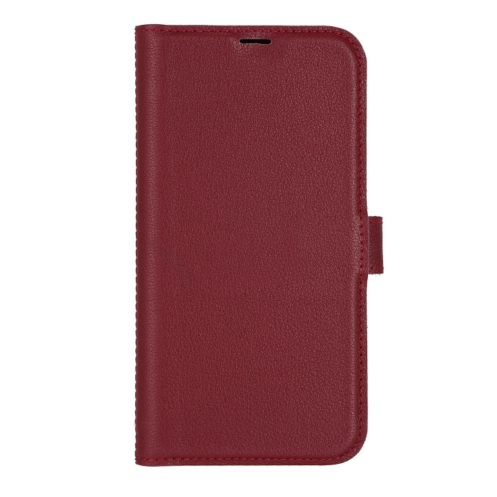 Essentials iPhone 13/14 Leather wallet, detachable, Red i gruppen SMARTPHONES & TABLETS / Mobil Beskyttelse / Apple / iPhone 13 hos TP E-commerce Nordic AB (C65036)