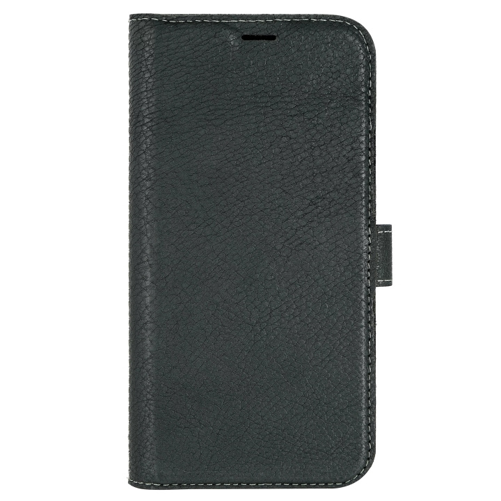 Essentials iPhone 12/12 Pro Leather wallet, detachable, Green i gruppen SMARTPHONES & TABLETS / Mobil Beskyttelse / Apple / iPhone 12 Pro hos TP E-commerce Nordic AB (C65041)