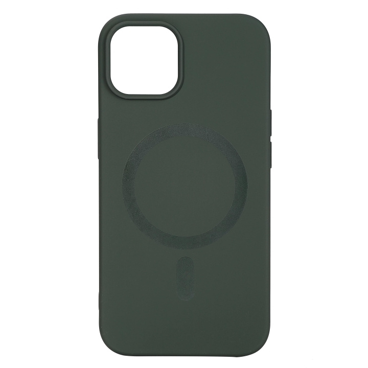 Essentials iPhone 13/14 Silicone Mag back cover, Green i gruppen SMARTPHONES & TABLETS / Mobil Beskyttelse / Apple / iPhone 13 hos TP E-commerce Nordic AB (C65053)