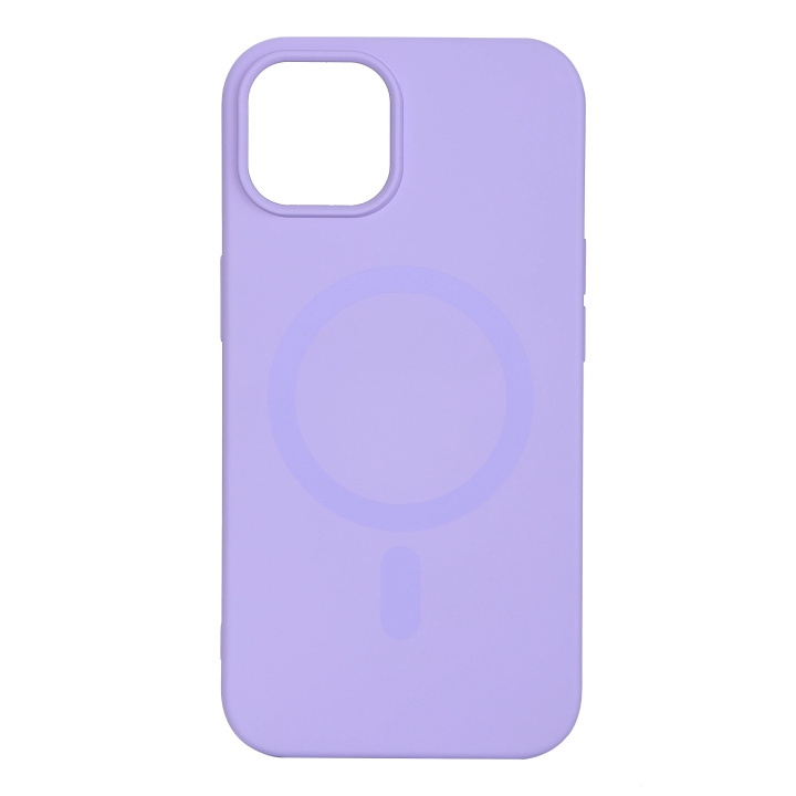 Essentials iPhone 13/14 Silicone Mag back cover, Purple i gruppen SMARTPHONES & TABLETS / Mobil Beskyttelse / Apple / iPhone 13 hos TP E-commerce Nordic AB (C65054)