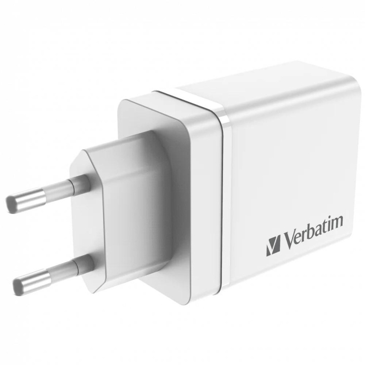 Verbatim CHR-30EU2 USB Charger 30W with 1 x USB-C® PD 20W i gruppen SMARTPHONES & TABLETS / Opladere og kabler / Vægoplader / Væg oplader Type C hos TP E-commerce Nordic AB (C65088)